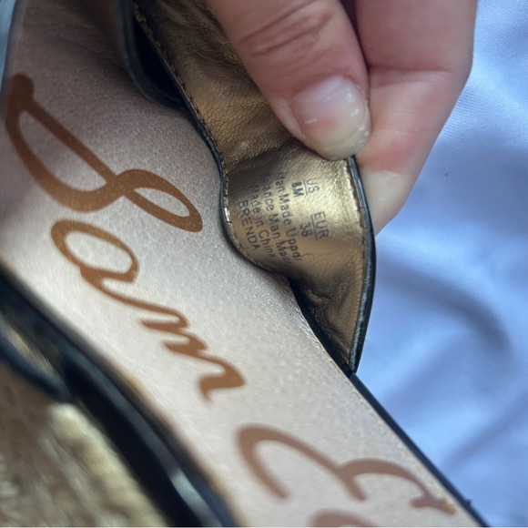 Sam Edelman Brenda Wedges in black size 8 NWOB WORN ONCE - Picture 9 of 9